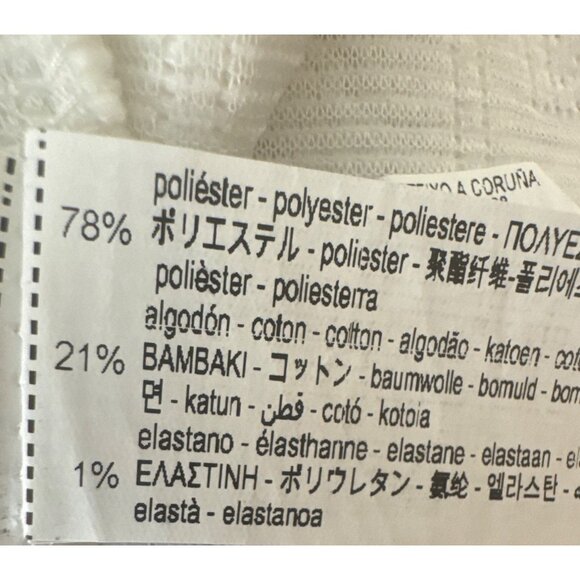 2/$30 ZARA M-L Quilted White Vest Large Size - Picture 5 of 14